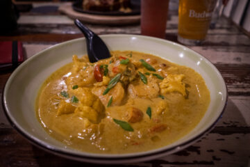 Curry Shrimp and Grits at the Common Restaurant